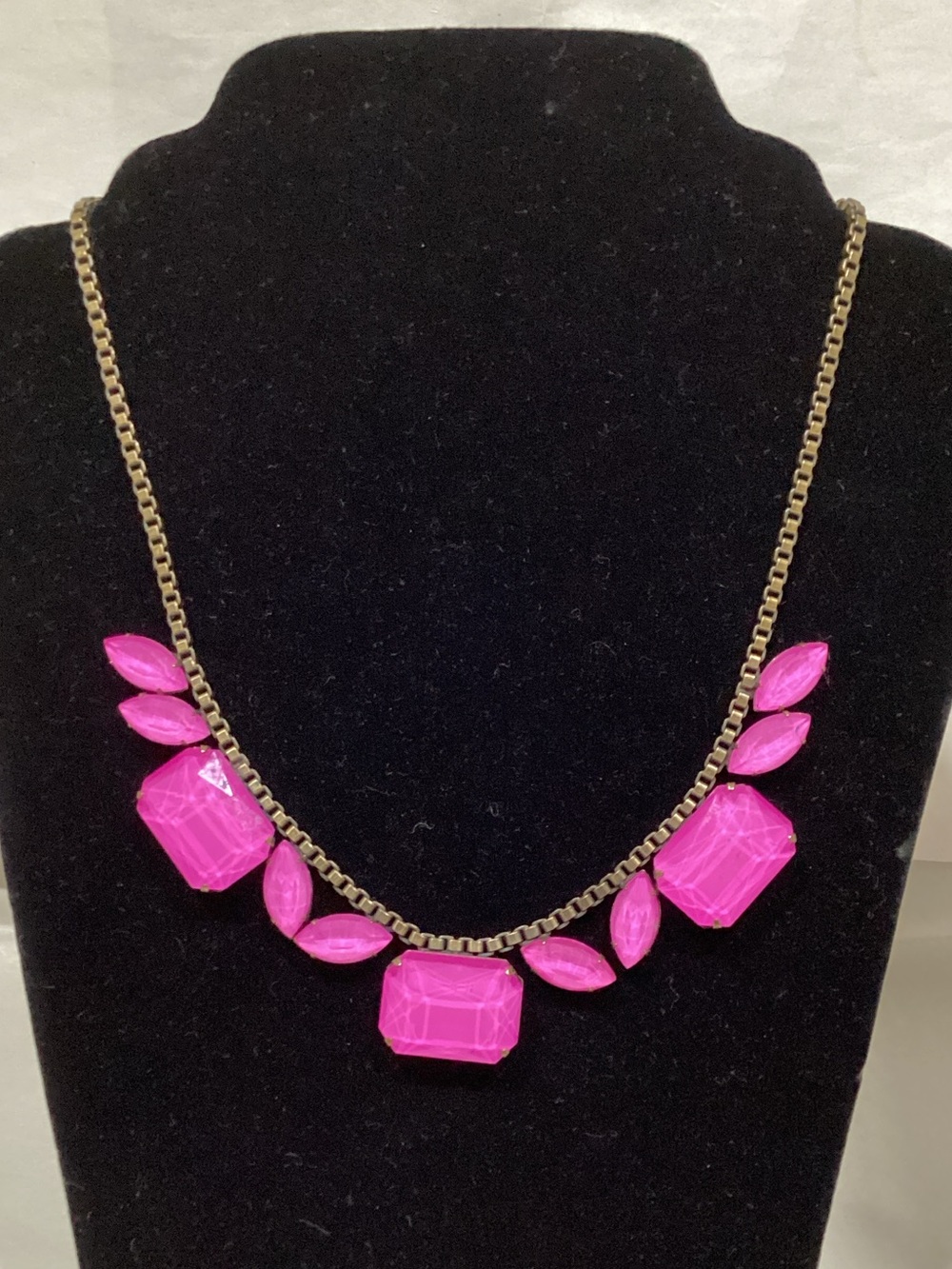 Loren Hope Hot Pink Gemstone Statement Necklace